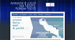 Desktop Screenshot of adriaticseaforum.com