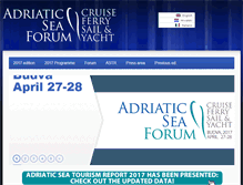 Tablet Screenshot of adriaticseaforum.com
